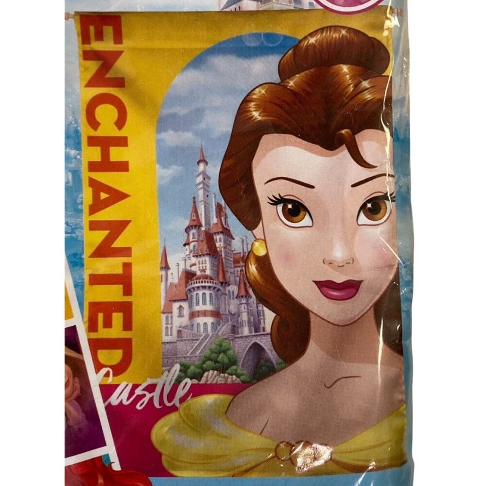 Disney Princess Belle Flag Party Banner Beauty and Beast Indoor Outdoor 28"x40"
